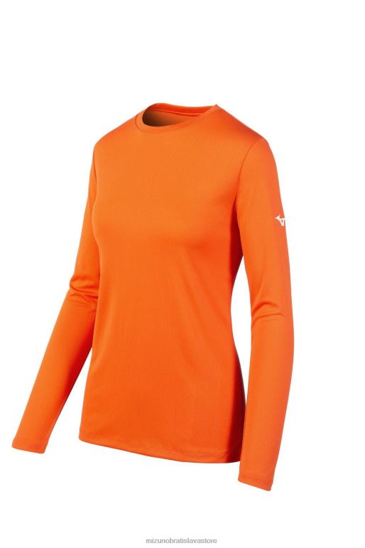 sk Mizuno mládež tričko s dlhým rukávom oranžová (2020) 8RTR01521 odev